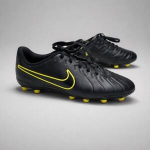Nike Tiempo Legend 10 Club Kids Soccer Cleats 2Y Black Volt DV4352 Youth Sports